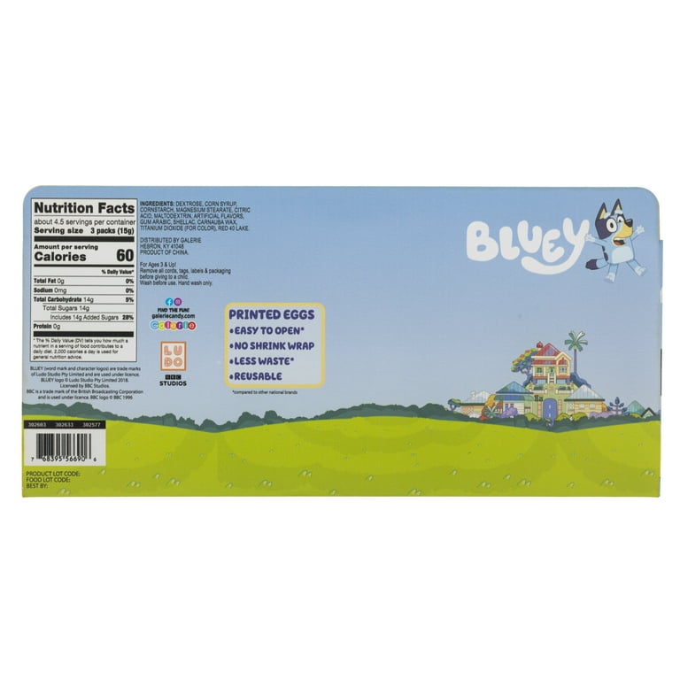 Set huevos pascua bluey traen dulces y son reciclables