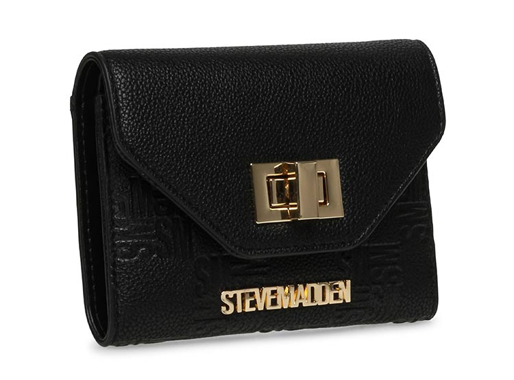 Billetera con cierre de seguridad steve madden