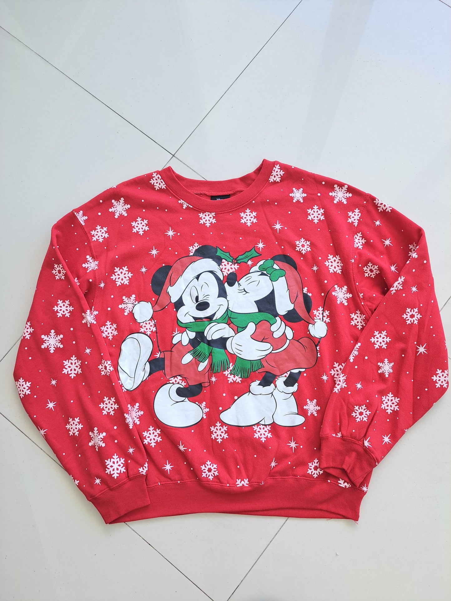 Poleron navidad Disney Minnie y mickey Mouse