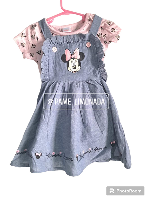 VESTIDO + POLERA MINNIE MOUSE